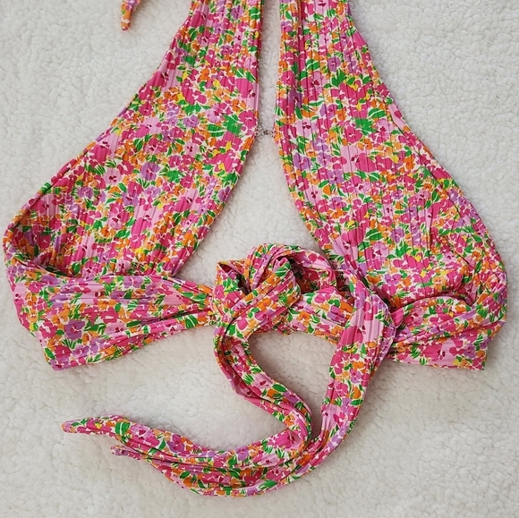 New!For Love and‎ Lemons Dixie Wrapped Swim Bikini Top - Picture 10 of 12